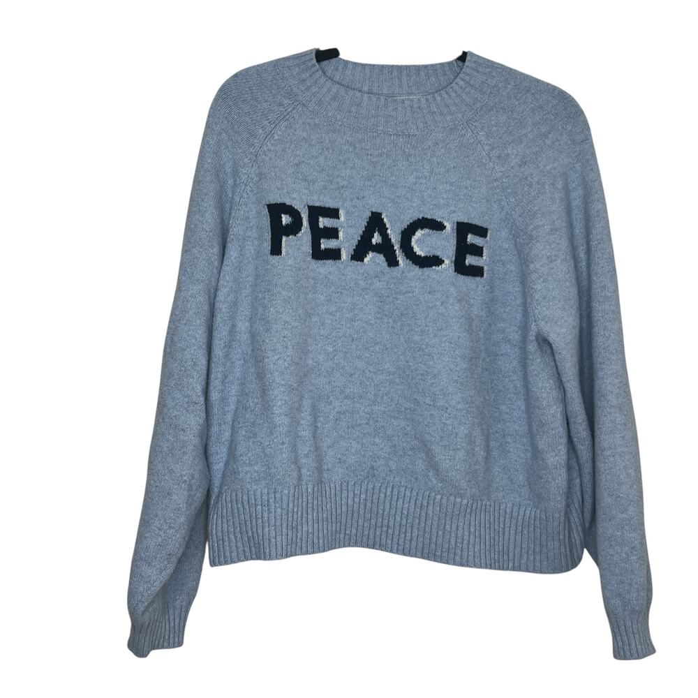 Old Navy SoSoft Loose Blue Peace Sweater Size Large